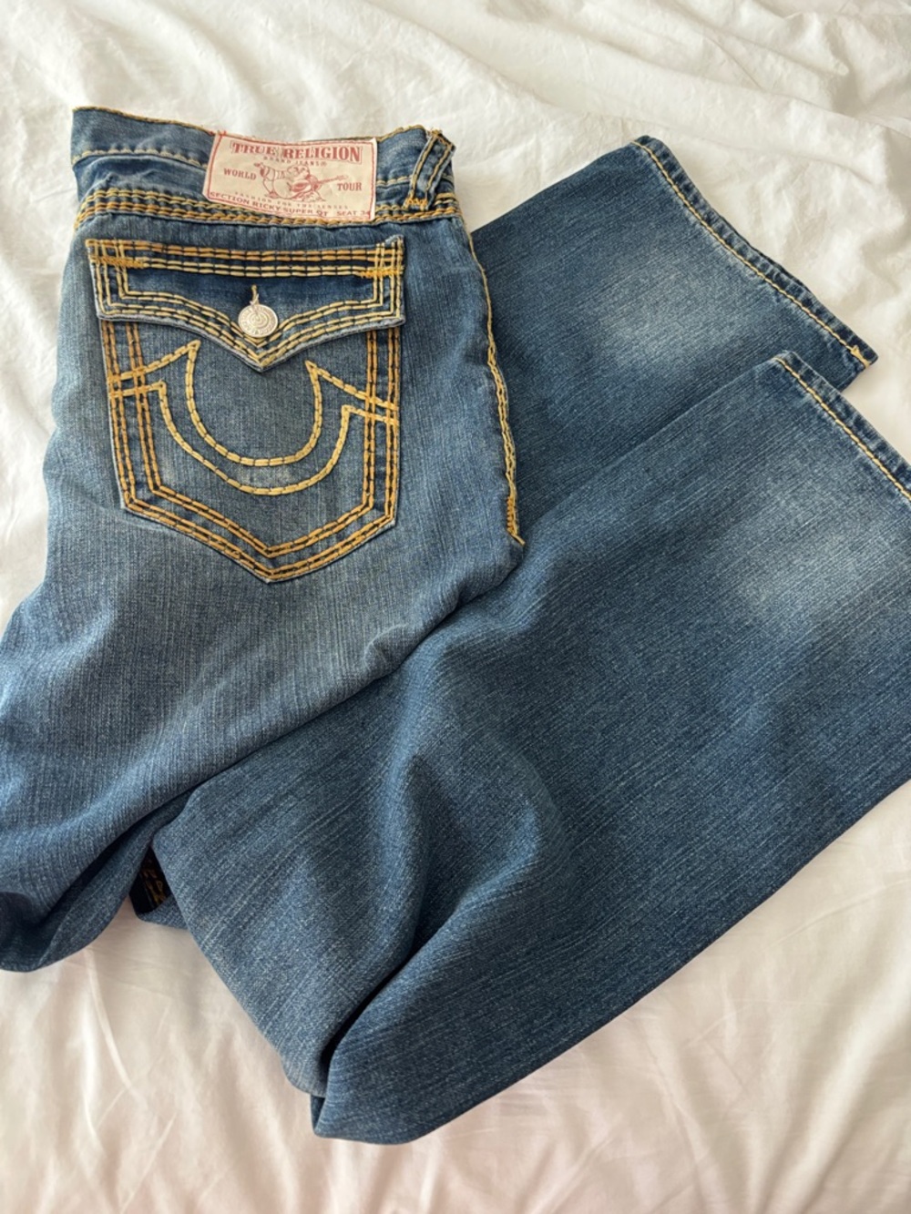 Vintage True Religion Men’s Blue Jeans